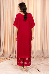 Stitch Vibes Stitched 2 Piece Luxe Suit-Rouge Passion