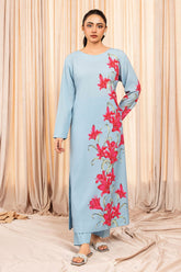 Stitch Vibes Stitched 2 Piece Luxe Suit-Frosted Blue