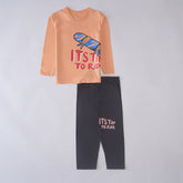 Kjunction Boys Printed Full Sleeve Suit (It's-Time)