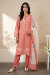 Zellbury Stitched 3 Piece Lawn Pret Suit-WPS2631956
