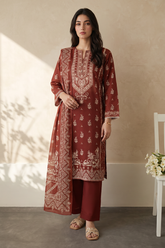 Zellbury Stitched 3 Piece Lawn Pret Suit-WPS2632491