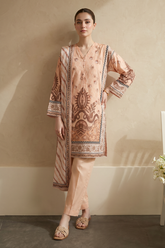 Zellbury Stitched 3 Piece Lawn Pret Suit-WPS2632696