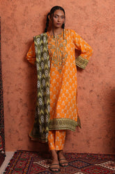 Zellbury Stitched 3 Piece Khaddar Winter Suit-WPW-464