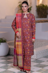 Zellbury Unstitched 3 Piece Winter Suit-WU-0585