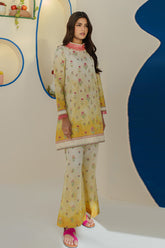 Zellbury Unstitched 2 Piece Digital Printed & Embroidered Cambric Suit-WU-101
