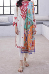 Zellbury Unstitched 3 Piece Digital Printed & Emb Lawn Vol-03 Collection'2024-WU-129
