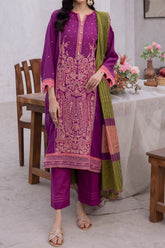 Zellbury Unstitched 3 Piece Emb & Printed Lawn Collection'2024-WU-135
