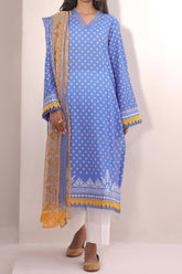 Zellbury Unstitched 2 Piece Digital Printed & Emb Lawn Vol-03 Suit-WU-151
