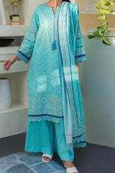 Zellbury Unstitched 3 Piece Digital Printed & Emb Lawn Vol-03 Collection'2024-WU-198