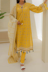 Zellbury Unstitched 3 Piece Digital Printed & Emb Lawn Vol-03 Collection'2024-WU-200