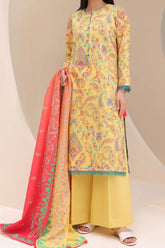 Zellbury Unstitched 3 Piece Digital Printed & Emb Lawn Vol-03 Collection'2024-WU-209