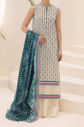 Zellbury Unstitched 3 Piece Digital Printed & Emb Lawn Vol-03 Collection'2024-WU-214