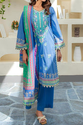 Zellbury Unstitched 3 Piece Digital Printed & Emb Lawn Vol-03 Collection'2024-WU-248