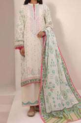 Zellbury Unstitched 3 Piece Digital Printed & Emb Lawn Vol-03 Collection'2024-WU-254