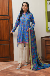 Zellbury Unstitched 2 Piece Digital Printed & Embroidered Cambric Suit-WU-004