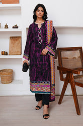 Zellbury Unstitched 2 Piece Digital Printed & Embroidered Cambric Suit-WU-006