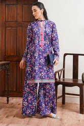 Zellbury Unstitched 2 Piece Digital Printed & Embroidered Cambric Suit-WU-012