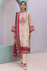 Zellbury Unstitched 2 Piece Digital Printed & Embroidered Cambric Suit-WU-022