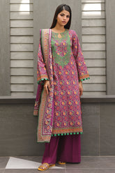 Zellbury Unstitched 2 Piece Digital Printed & Embroidered Cambric Suit-WU-026