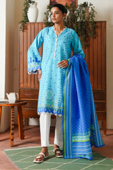 Zellbury Unstitched 2 Piece Digital Printed & Embroidered Cambric Suit-WU-028