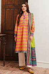Zellbury Unstitched 2 Piece Digital Printed & Embroidered Cambric Suit-WU-090