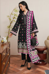 Zellbury Unstitched 2 Piece Digital Printed & Embroidered Cambric Suit-WU-092