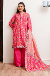 Zellbury Unstitched 2 Piece Digital Printed & Embroidered Cambric Suit-WU-093