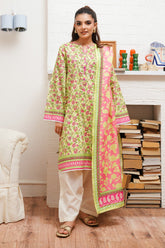 Zellbury Unstitched 2 Piece Digital Printed & Embroidered Cambric Suit-WU-095