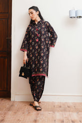 Zellbury Unstitched 2 Piece Digital Printed & Embroidered Cambric Suit-WU-097
