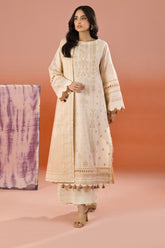 Zellbury Unstitched 3 Piece Dyed Cotton Suit-WUC-0057