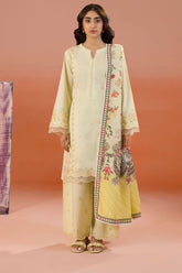 Zellbury Unstitched 3 Piece Dyed Cotton Suit-WUC-0061