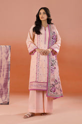 Zellbury Unstitched 3 Piece Dyed Cotton Suit-WUC-0062