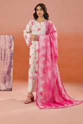Zellbury Unstitched 3 Piece Dyed Cotton Suit-WUC-0067