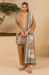 Zellbury Unstitched 3 Piece Digital Printed Lawn Suit-WUS26X30675