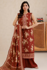 Zellbury Unstitched 3 Piece Lawn Edit 3 Suit-WUS26X30819