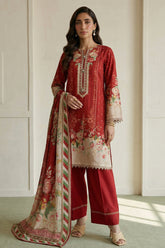 Zellbury Unstitched 3 Piece Lawn Edit 6 Suit-WUS26X31006