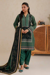 Zellbury Unstitched 3 Piece Lawn Edit 4 Suit-WUS26X31019