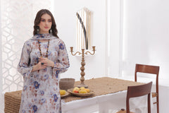 Feathers Unstitched 3 Piece Digital Printed Lawn Summer Suit-AFROZA-FT272