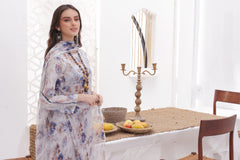 Feathers Unstitched 3 Piece Digital Printed Lawn Summer Suit-AFROZA-FT272