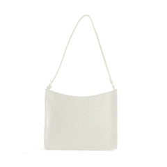 Halfmoon crocodile white - Bag X