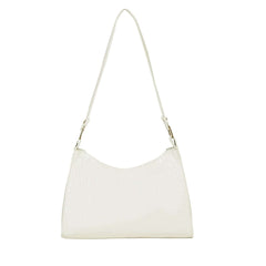 Halfmoon crocodile white - Bag X