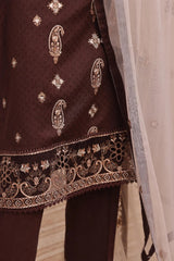 Dressline 3 Piece Stitched Fancy Emb Chikankari Lawn Fancy Dupatta Collection