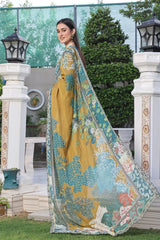 Dressline New Semi Stitched 3 Pcs Emb Cheickenkari & Laserkari Zari Lawn Collection