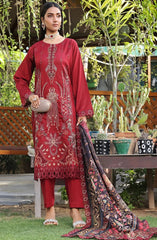 Dressline New Semi Stitched 3 Pcs Emb Cheickenkari & Laserkari Zari Lawn Collection
