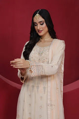 Dressline Stitched 3 Piece Emb Luxury Chiffon Maxi Collection