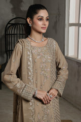 Dressline Launching New Stitched 3 Piece Emb Luxury Chiffon Gharara Collection