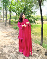 Tiraz Stitched 3 Piece Summer Suit-Gulnaar