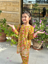 Khanak Stitched Kids-Sienna Brown 2pcs Embroidered Suit KST 062