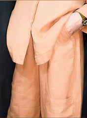 Urban Cut Solid Cotton Co-Ord Set - Garment Dyed