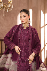 Queen By Dr Haris Unstitched 3 Piece Summer Collection-Que-004